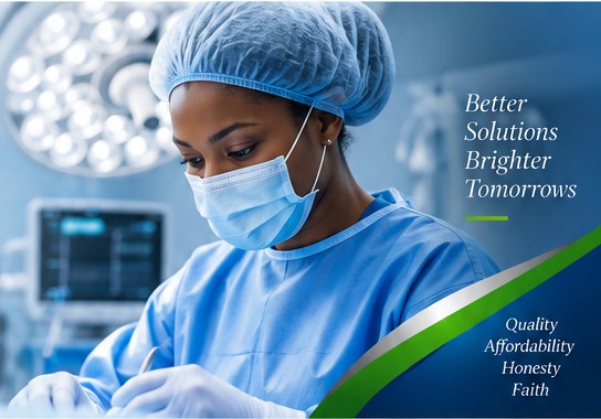 Healthcare professional in a modern surgical environment